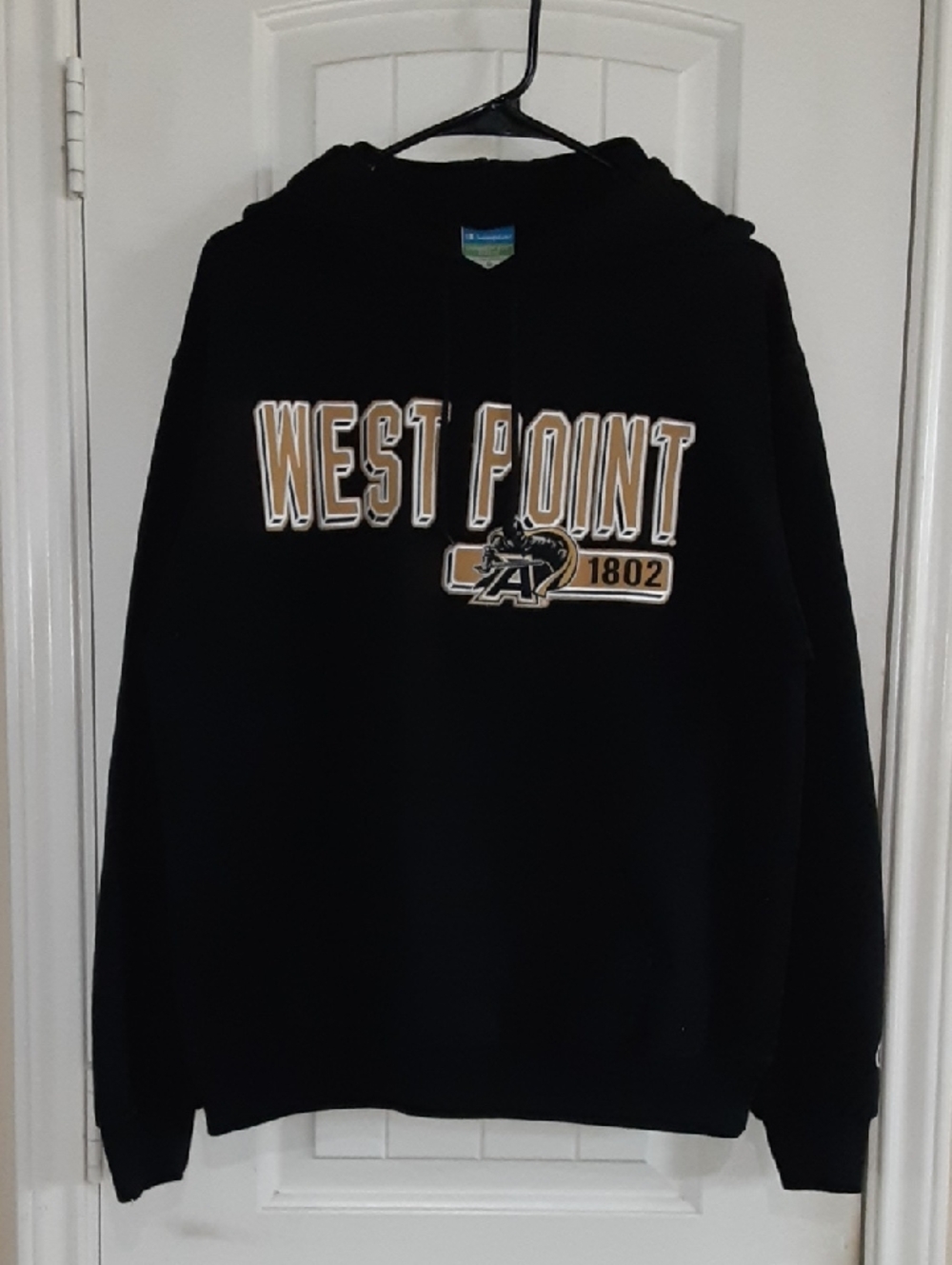 Champion West Point Army Black Knights Embroidered Hoodie - Black M - Unisex